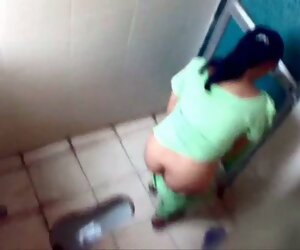 0:04 , Indian landed gentry filmed mainly listen in cam in a public powder-room