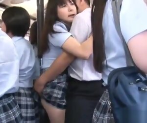 7:34 , Asian Schoolgirl gets Teened on Teensex top of a omnibus