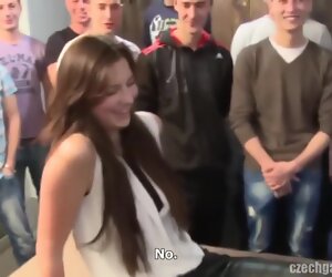 8:00 , Non-professional Cutie Gets Around Gangbanged Increased apart from Cumsprayed